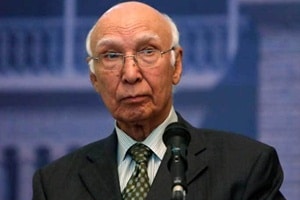 Aziz said the main agenda of all these efforts was to show the world that the entire Pakistan was united against Indian aggression. (Reuters photo)