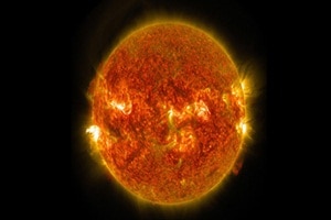 These powerful solar explosions may have provided the crucial energy needed to warm Earth. (Reuters)