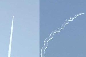 India today successfully launched the first technology demonstrator of indigenously made RLV, capable of launching satellites into orbit around earth and then re-enter the atmosphere, from Sriharikota in Andhra Pradesh. (Source: IE)