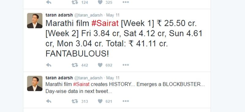 Sairat, Sairat box office, Sairat collections, Sairat box office collections, Aamir Khan, Aamir Khan sairat, Ritiesh Deshmukh, Tusshar Kapoor