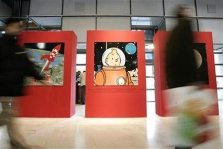 The sales comes as Tintinmania again grips the French capital, with Herge currently the subject of a huge retrospective exhibition at the Grand Palais. (Reuters) The sales comes as Tintinmania again grips the French capital, with Herge currently the subject of a huge retrospective exhibition at the Grand Palais. (Reuters)