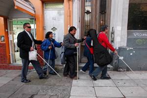 As part of a pilot project to make the museum accessible for everyone, the authorities are working with Blind Persons' Association in the city to install Braille sign boards. (Reuters)
