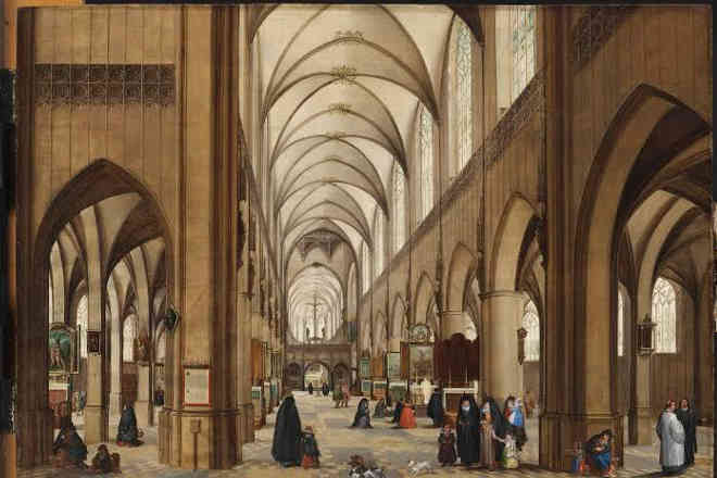 Antwerp-Cathedral-by-Hendrik-I-van-Steenwijck