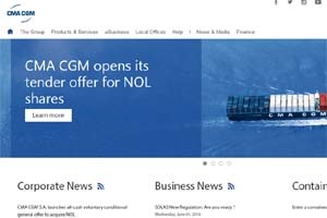 The takeover offer, which received regulatory clearance from China last month, marks CMA CGM's biggest ever acquisition and comes as container lines seek to cope with a severe market downturn through greater scale. (Source: Website) The takeover offer, which received regulatory clearance from China last month, marks CMA CGM's biggest ever acquisition and comes as container lines seek to cope with a severe market downturn through greater scale. (Source: Website)