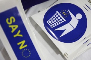 Negative implications extend beyond the UK. We see the most downside in GBP and EU equities, and would also be sellers of AUDJPY (target 70), USDJPY (90) and EURCHF (1.02) on a flight to safety. (Reuters)