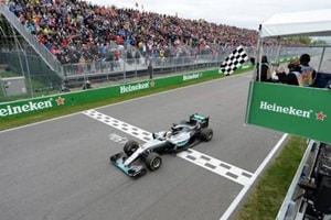 Heineken branding was prominent at Sunday's Canadian Grand Prix in Montreal. (Reuters)