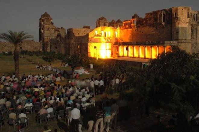Light and sound show at Chittorgarh Fort