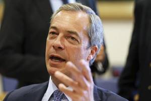 Nigel Farage said his prediction was based on "what I know from some of my friends in the financial markets who have done some big polling". (Reuters)