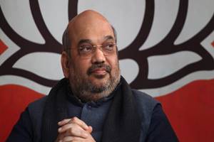 Shah said after the victory in Assam, BJP's main target would be to form the next government in Bengal. (Express Photo)
