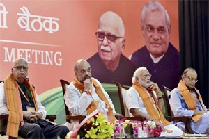 BJP National Executive Meet Day 2: Amid intense speculation over its face for Uttar Pradesh assembly polls, the BJP on Sunday made it clear that any announcement about Chief Ministerial candidate can only be taken by the party’s Parliamentary Board. (PTI) BJP National Executive Meet Day 2: Amid intense speculation over its face for Uttar Pradesh assembly polls, the BJP on Sunday made it clear that any announcement about Chief Ministerial candidate can only be taken by the party’s Parliamentary Board. (PTI)