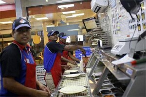 With no immediate recovery of consumption in sight, aggressive expansion strategies in the core Domino’s business and mounting losses in the Dunkin business have us worried. (Reuters)