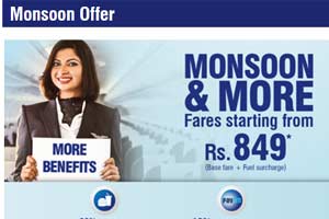 GoAir 'Monsoon & More' offer: