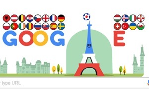 Cockadoodledoo- the Euro 2016 is finally here. Hence Google has dedicated its Doodle to UEFA's showpiece continental football tournament. (Image Source: Google)