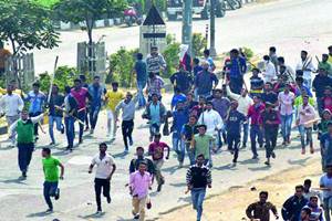 Jat Quota Stir: Jat leaders held dharnas at Rohtak, Hisar, Jind and Sonipat districts today. (PTI)