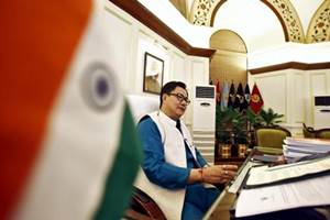 Kiren Rijiju said, ''the Ministry of External Affairs has communicated a write up containing certain views of United Nations Human Rights experts on provisions of Foreign Contribution Regulation Act (FCRA), which regulates foreign grant. (Reuters)