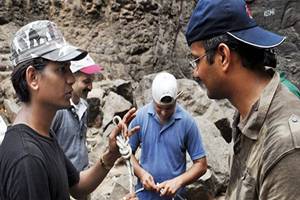 The trekkers, who had gone missing in the high hills, were tracked through satellite phone yesterday and shifted to rest house in Bara Bhangal. (PTI)