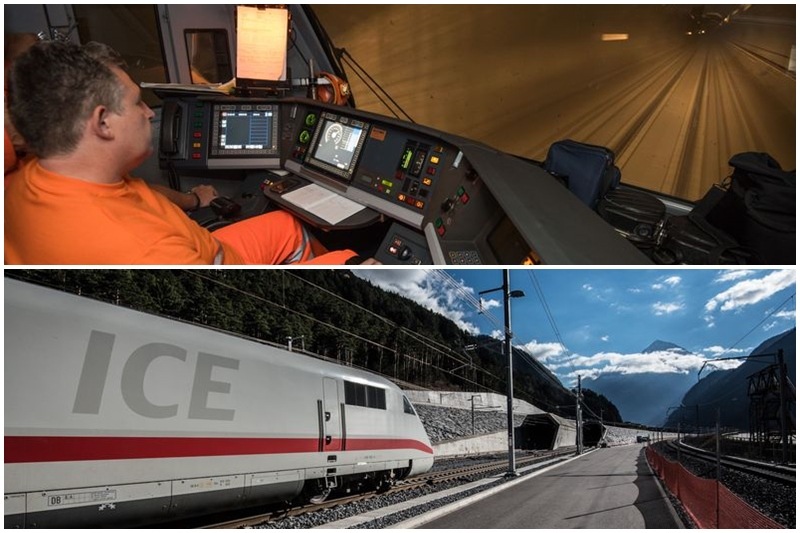 Gotthard Base Tunnel, world longest rail tunnel, Switzerland rail tunnel