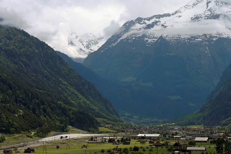 Gotthard Base Tunnel, world longest rail tunnel, Switzerland rail tunnel