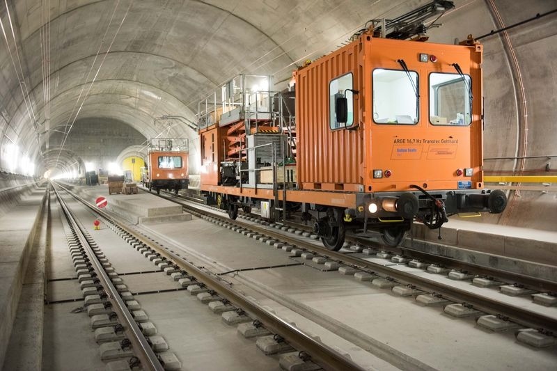 Gotthard Base Tunnel, world longest rail tunnel, Switzerland rail tunnel