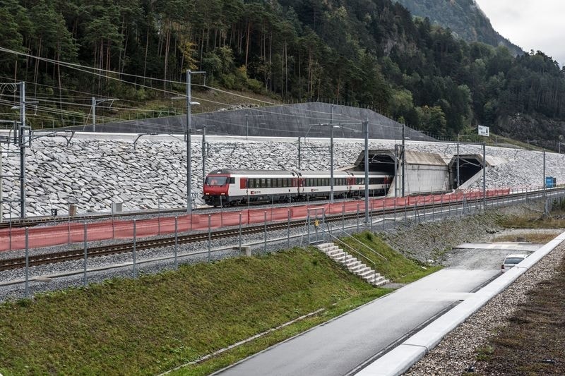 Gotthard Base Tunnel, world longest rail tunnel, Switzerland rail tunnel