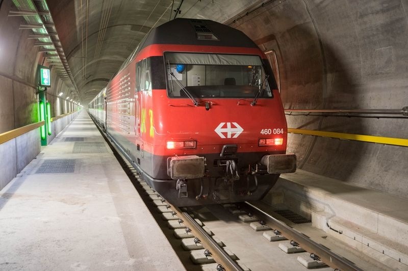 Gotthard Base Tunnel, world longest rail tunnel, Switzerland rail tunnel