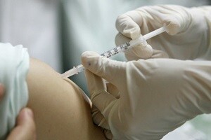The vaccine is injected into the skin and its effect is similar to that of a tetanus vaccination.(Reuters)