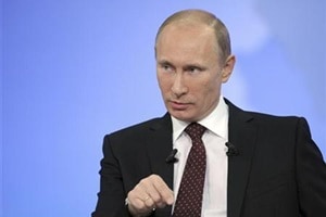 Vladimir Putin says Russia will work with any US president Vladimir Putin says Russia will work with any US president