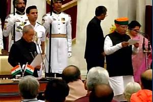 The Bharatiya Janata Party (BJP) offered Meghwal the ticket to contest the Lok Sabha elections in 2009 from Bikaner. He won the election, becoming a member of parliament. (ANI) The Bharatiya Janata Party (BJP) offered Meghwal the ticket to contest the Lok Sabha elections in 2009 from Bikaner. He won the election, becoming a member of parliament. (ANI)