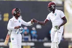 West Indies were bowled out for 243 in their first innings before they were asked to follow on. (Reuters)