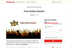 aulin (30) was arrested in Poland on July 20 by the US officials for copyright violation in connection with distribution of movies, video games, music and other content worth over billion.