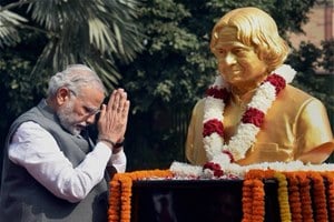 Kalam was born on October 15, 1931 in Rameswaram town of Tamil Nadu and died due to a cardiac arrest on July 27 last year while delivering a speech at IIM Shillong. (PTI)