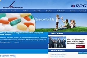 The company "today signed an agreement to acquire seven prescription brands from Sun Pharmaceutical Industries Ltd together with its subsidiaries", RPG Life Sciences said in a filing to the BSE. (Image Source: Website)