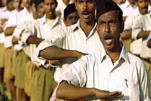 The RSS started sale of its new uniform, brownish trousers and brownish socks, to its volunteers last month. (PTI) The RSS started sale of its new uniform, brownish trousers and brownish socks, to its volunteers last month. (PTI)