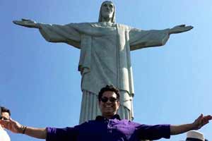 Sachin Tendulkar has been at the Olympic Games in Rio and watched the Indian contingent in practice and during their contests.. He had words of encouragement for them as well as tips on how to handle themselves. (AP)