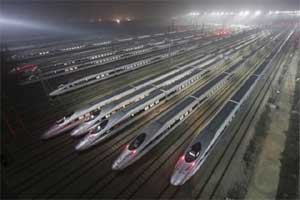 A high-speed railway linking Zhengzhou in China's central Henan Province with Xuzhou in eastern Jiangsu Province opened on Saturday. (Reuters) A high-speed railway linking Zhengzhou in China's central Henan Province with Xuzhou in eastern Jiangsu Province opened on Saturday. (Reuters)