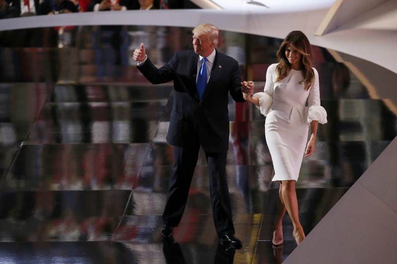 Donald Trump, protest against Donald Trump, Protest in Cleveland, melania trump, melania trump campaigns, melania trump campaigns cleveland, nude women, nude women protest, nude women protest cleveland, us presidential elections, USA news, world news, financial express