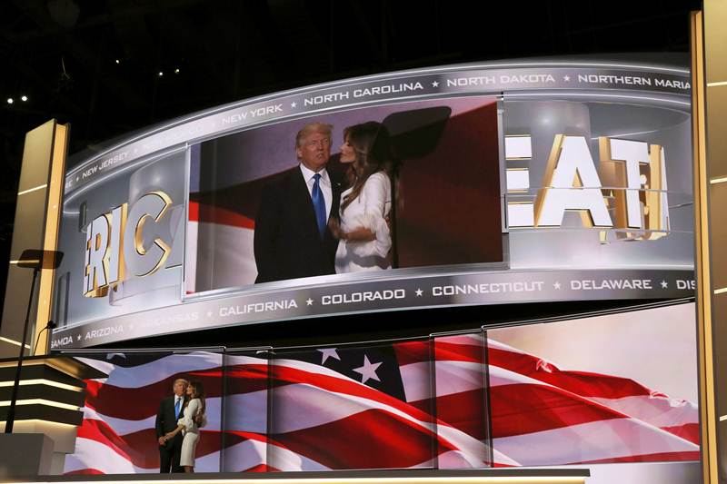 Donald Trump, protest against Donald Trump, Protest in Cleveland, melania trump, melania trump campaigns, melania trump campaigns cleveland, nude women, nude women protest, nude women protest cleveland, us presidential elections, USA news, world news, financial express