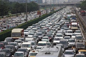 Commuters had a harrowing time as vehicular traffic crawled on roads clogged with long tailbacks after the city received 15.2 mm rainfall (Representative Image)