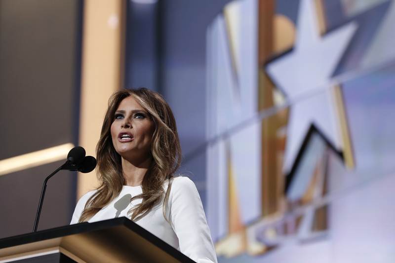 Melania Trump, Melania Trump speech, Melania Trump photos, Melania Trump pics, Melania Trump images, Melania Trump speech michelle obama, Michelle Obama speech, us presidential elections, USA news, world news, financial express