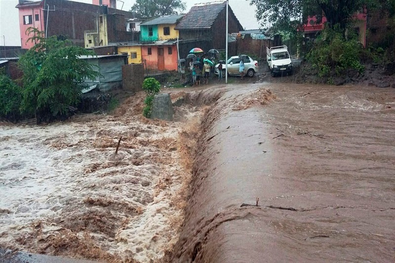 In Maharasthra, eight persons have died in rain-related incidents in the past 36 hours. Following heavy rains in the catchment area of Godavari in Nashik, the authorities there and in Ahmednagar districts have put the villages along the embankment of the river on high alert. (PTI)