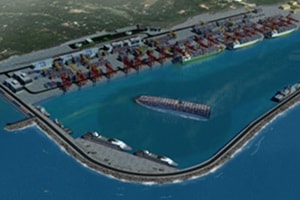 The lack of an Indian domestic transshipment port forces inbound and outbound containers to take a detour to one of those regional hubs before heading to their final destination. ( Image: http://www.vizhinjamport.in/) The lack of an Indian domestic transshipment port forces inbound and outbound containers to take a detour to one of those regional hubs before heading to their final destination. ( Image: http://www.vizhinjamport.in/)