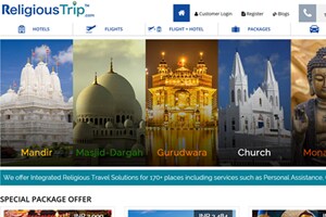 ReligiousTrip.com’s services are all-inclusive and are facilitated via special pricing and discounts offered on its website. (Source: Website)