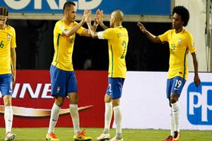 The 28-year-old arrived here on Thursday, several days later than most of his Brazil teammates due to commitments with his Chinese Super League club, reports Xinhua (IE photo)

