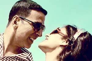 In Tere Sang Yaara song, Akshay Kumar (Rustom Pavri in movie) is shown expressing the depth of his love to Ileana and the timeline pans across from the point of the proposal itself to the eventual marriage.