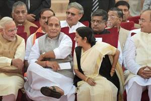 From the 19 new ministers, 17 belong to the BJP while two are from NDA allies, Apna Dal and RPI. The revamp saw 78 cabinet ministers from 66 with six minister dropped by Narendra Modi. (PTI) From the 19 new ministers, 17 belong to the BJP while two are from NDA allies, Apna Dal and RPI. The revamp saw 78 cabinet ministers from 66 with six minister dropped by Narendra Modi. (PTI)