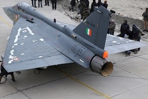 Tejas for IAF: Defence Minister Manohar Parrikar tweeted his congratulations on the historic milestone. (DRDO Photo) Tejas for IAF: Defence Minister Manohar Parrikar tweeted his congratulations on the historic milestone. (DRDO Photo)