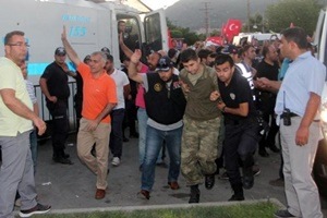 Authorities have fired nearly 9,000 police officers, bureaucrats and others, while detaining thousands more alleged to have been involved in Friday night's attempted coup, the state-run Anadolu news agency reported. (Reuters) Authorities have fired nearly 9,000 police officers, bureaucrats and others, while detaining thousands more alleged to have been involved in Friday night's attempted coup, the state-run Anadolu news agency reported. (Reuters)