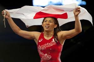 Yoshida won gold in the 55kg class and Icho the 63kg, both retained the titles in Beijing and London and are favourites to join discus thrower Al Oerter and long jumper Carl Lewis as the only Olympians to win four consecutive individual titles in the same event (Reuters)
