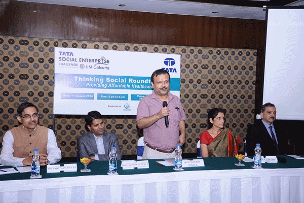 (L-R) Rajiv Vasudevan, CEO, AyurVAID Hospitals, Vikram Vuppala, Founder and CEO, NaphroPlus, Prof Manish K Thakur, IIM Calcutta, Meena Ganesh, Co-founder and CEO, Portea Medical and Dr Sumanth Raman, Head-Healthcare Innovation, Tata Consultancy Services (L-R) Rajiv Vasudevan, CEO, AyurVAID Hospitals, Vikram Vuppala, Founder and CEO, NaphroPlus, Prof Manish K Thakur, IIM Calcutta, Meena Ganesh, Co-founder and CEO, Portea Medical and Dr Sumanth Raman, Head-Healthcare Innovation, Tata Consultancy Services