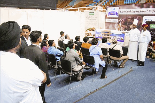 Live cooking by Goa chefs